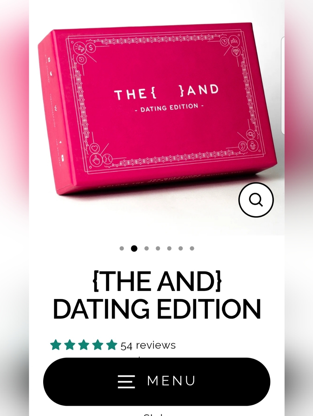 {THE AND} Dating Edition Skin Deep Card Game, New